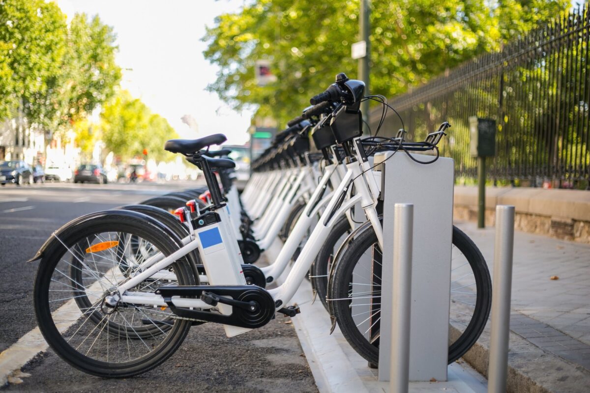 Eco-friendly bikes used to illustrate the story