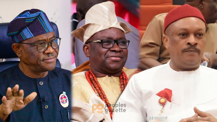 Nyesom Wike, Ayodele Fayose and Samuel Anyanwu