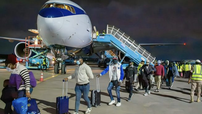 Nigerians evacuated from South Africa