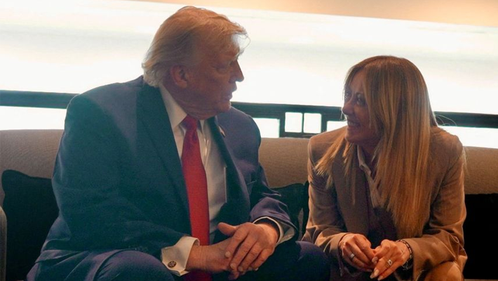 Meloni and Trump