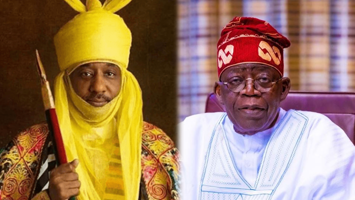 Muhammadu Sanusi II with Tinubu