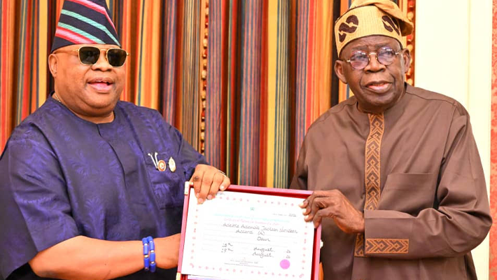 President Bola Tinubu and Governor Ademola Adeleke