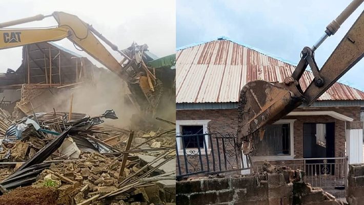 Oyo demolish building