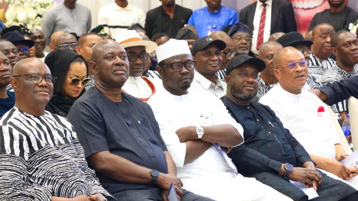 Nyesom Wike and others at Dan Orbih tribute