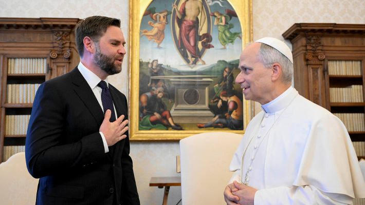 JD Vance and Pope Leo XIV