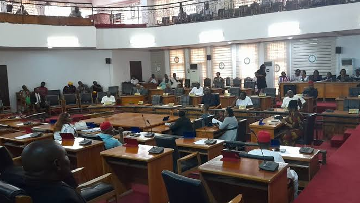 Anambra State assembly members holding plenary