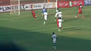 Super Eagles during the match