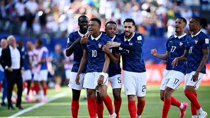 Mbappe with the French national team