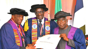 Tinubu in gown