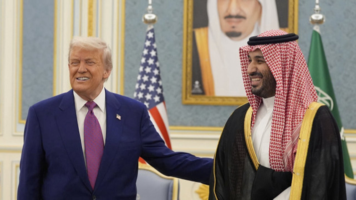 Trump withMohammed bin Salman,