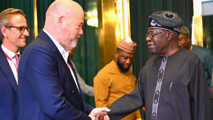 Anders Povlsen and president Bola Tinubu