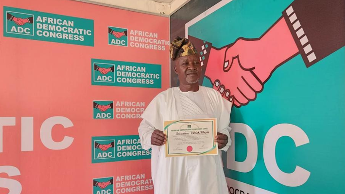 certificate of return to Oluwadare Bejide