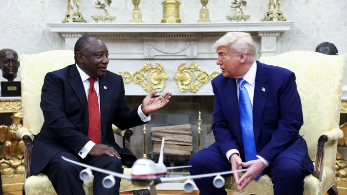 Trump with Ramaphosa