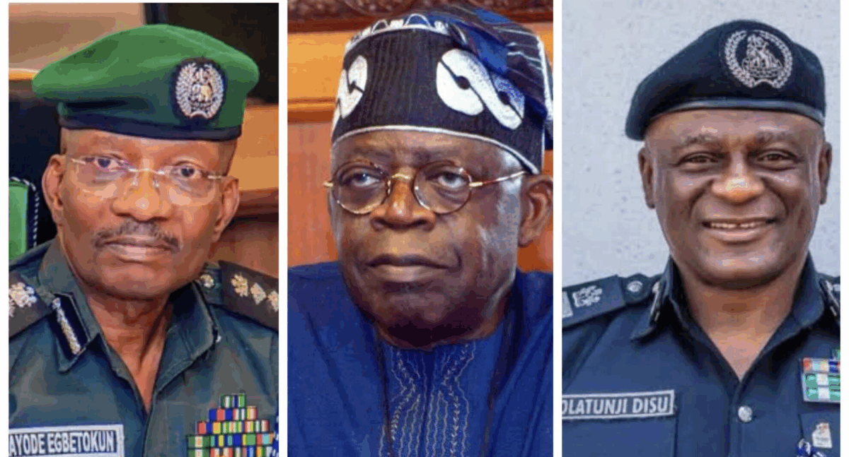 Kayode Egbetokun, Bola Tinubu and Tunji Disu