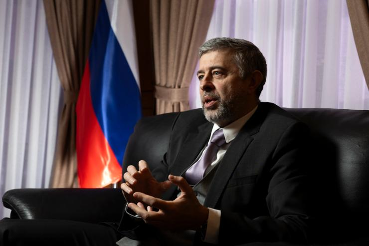 Moscow’s ambassador in Seoul, Georgy Zinoviev (Credit: The Korea Times)