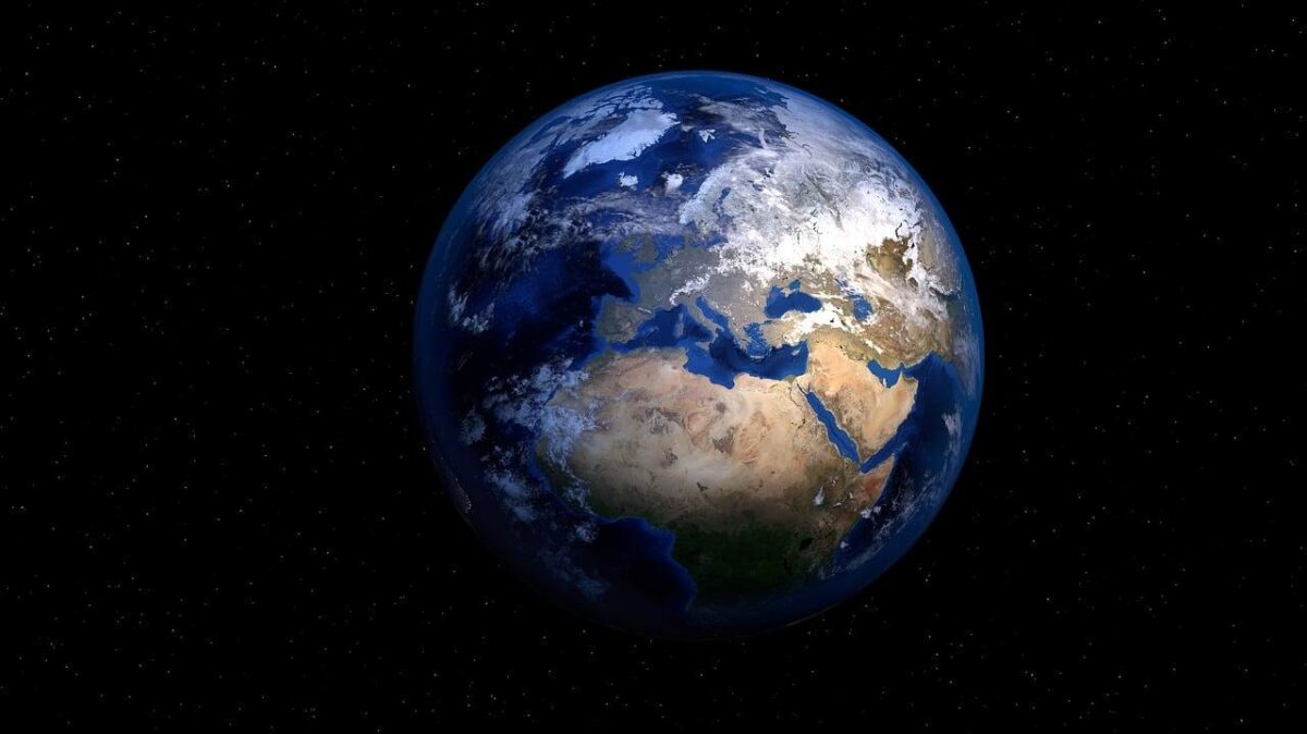 Globe used to illustrate the story