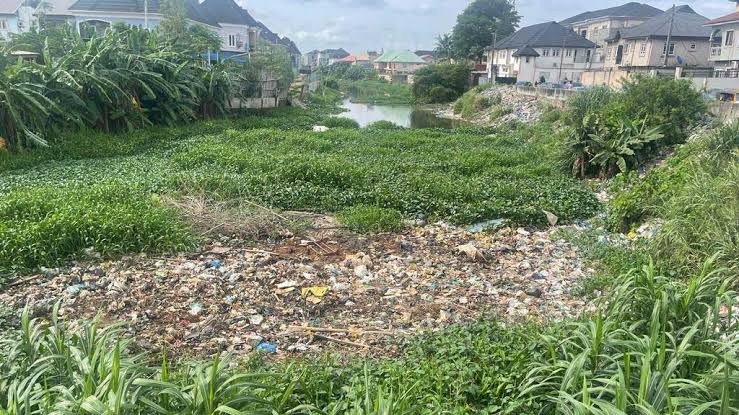 Canal in Lagos (Credit: