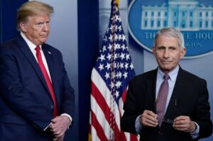 President Donald Trump and Anthony Fauci