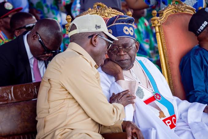 Adams Oshiomhole and Bola Tinubu