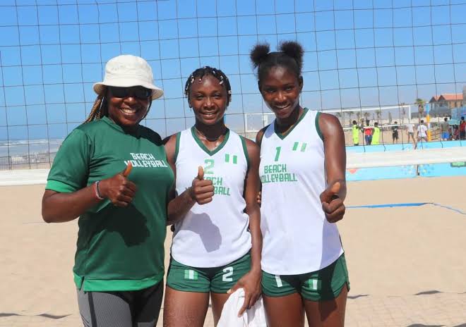 Nigeria’s women’s beach volleyball team