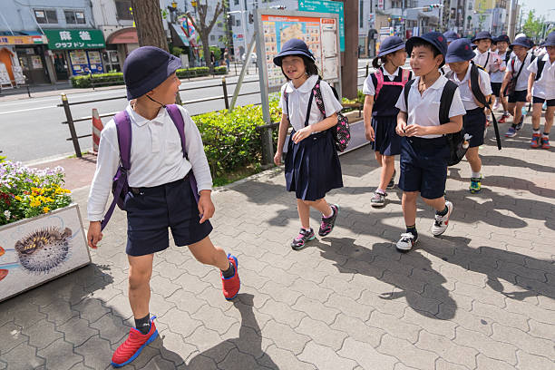 Schoolchildren in Japan