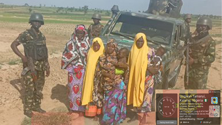Troops rescue six kidnap victims in Katsina