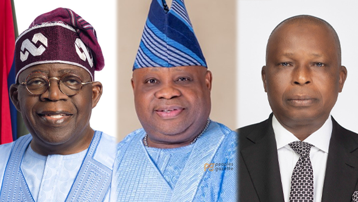 Tinubu, Adeleke, Fagbemi