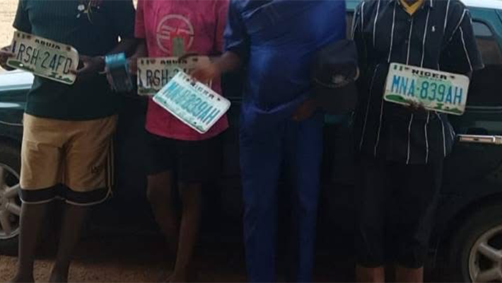 four suspected fraudsters