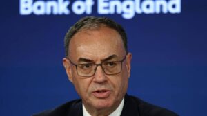 Bank of England governor, Andrew Bailey