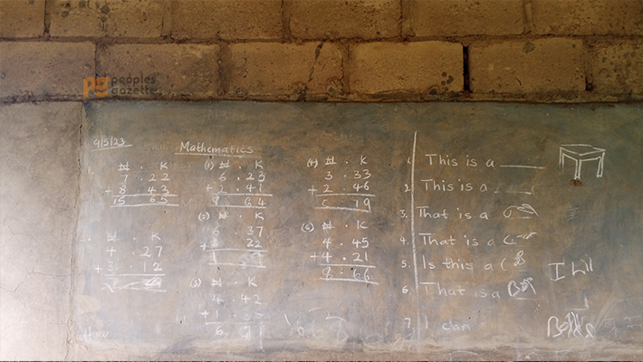 One of the classrooms in St. Patrick Catholic School