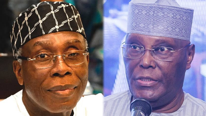 Audu Ogbeh with Atiku Abubakar