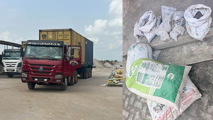 Delivery truck and lithium rocks