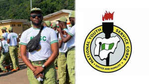 Etimbuk Daniel and NYSC logo