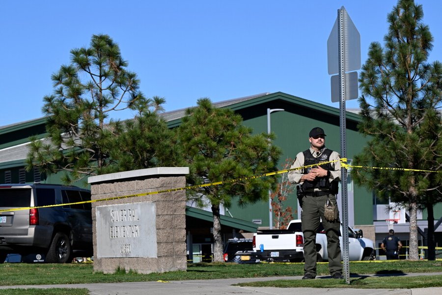Crime scene at Oregon elementary school