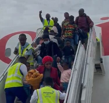Ghana citizens evacuated from South Africa