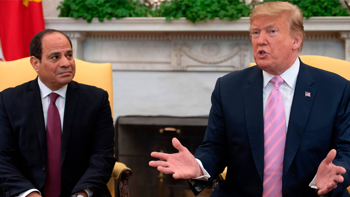 Abdel-Fattah al-Sissi and Trump