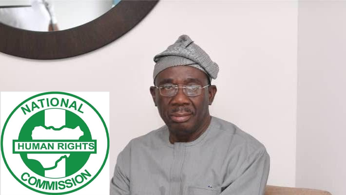Fadahunsi and the NHRC logo