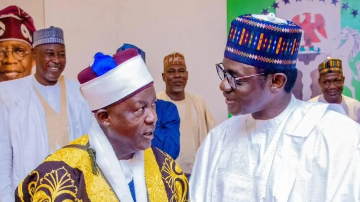 Governor Mai Mala Buni and Ismaila Ahmed
