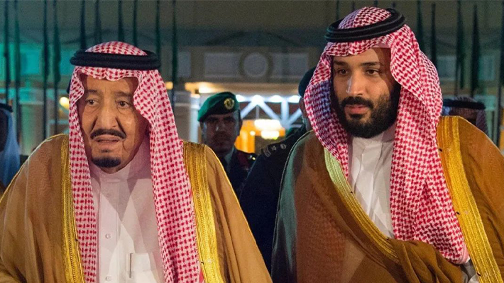Saudi King Salman and Saudi Crown Prince Muhammad bin Salman