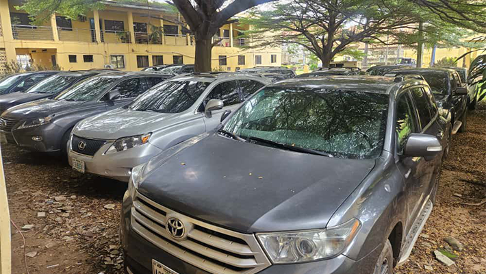 Impounded vehicles in Delta