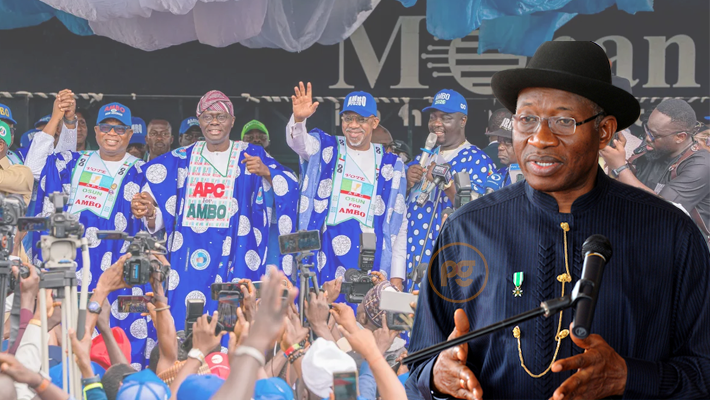 APC governors in Osun and Former President Goodluck Jonathan