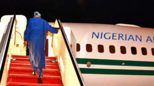 Tinubu boarding plane