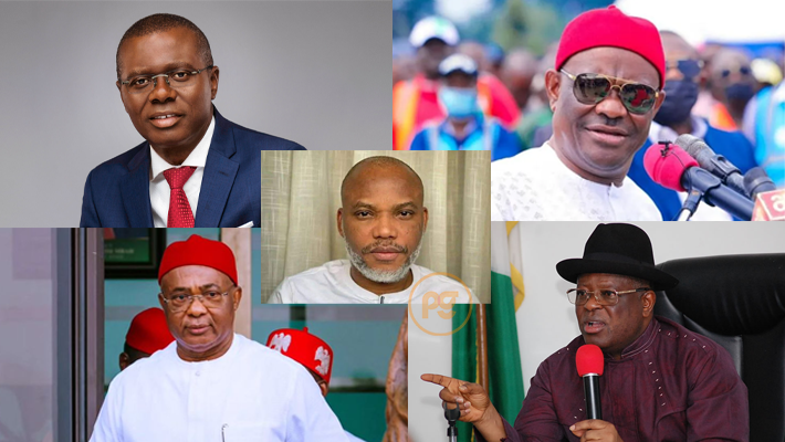 Sanwo-Olu, Wike, Kanu, Uzodimma, Umahi