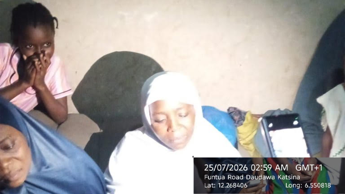 Rescued family members