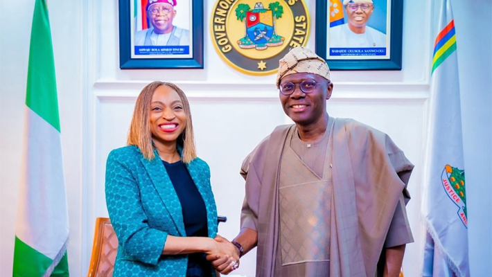 Jumoke Oduwole and Gov. Babajide Sanwo-Olu