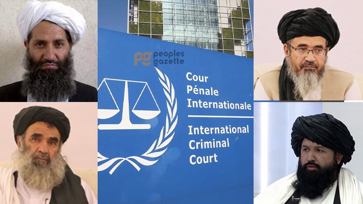 International Criminal Court, Taliban Supreme Leader Haibatullah Akhundzada, Chief Justice Abdul Hakim Haqqani, Habibullah Agha and Neda Mohammad Nadim