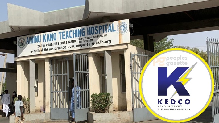 AKTH building and KEDCO logo