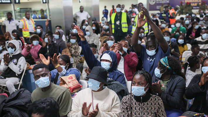 Ghanaians returning from South Africa