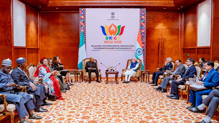 Vice President Kashim Shettima and Indian Prime Minister Narendra Modi and others