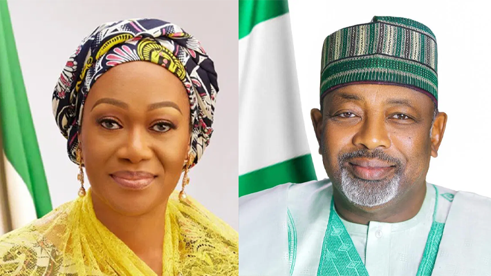 Remi Tinubu and Abubakar Kyari